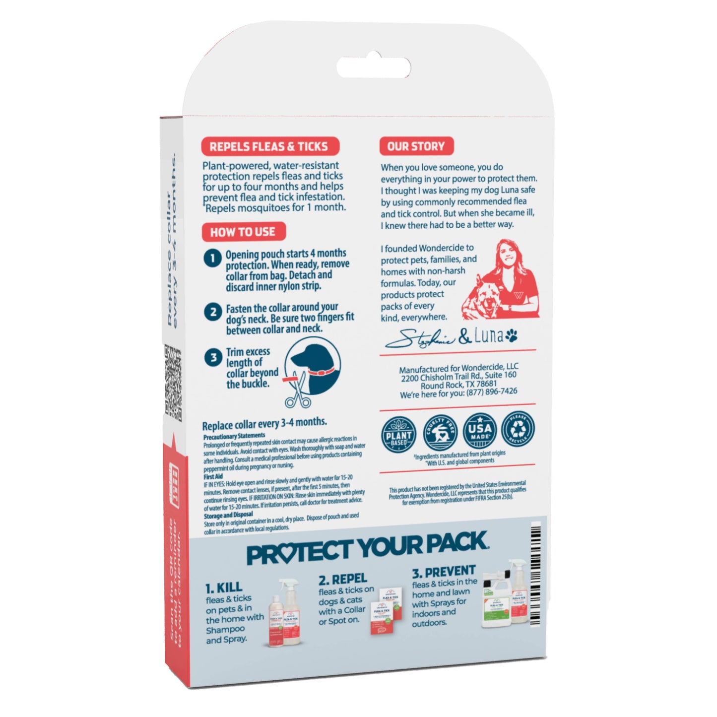 Wondercide Flea & Tick Collar for Dogs Peppermint SM-MD for Small to Medium Dog Up to 45 Pounds