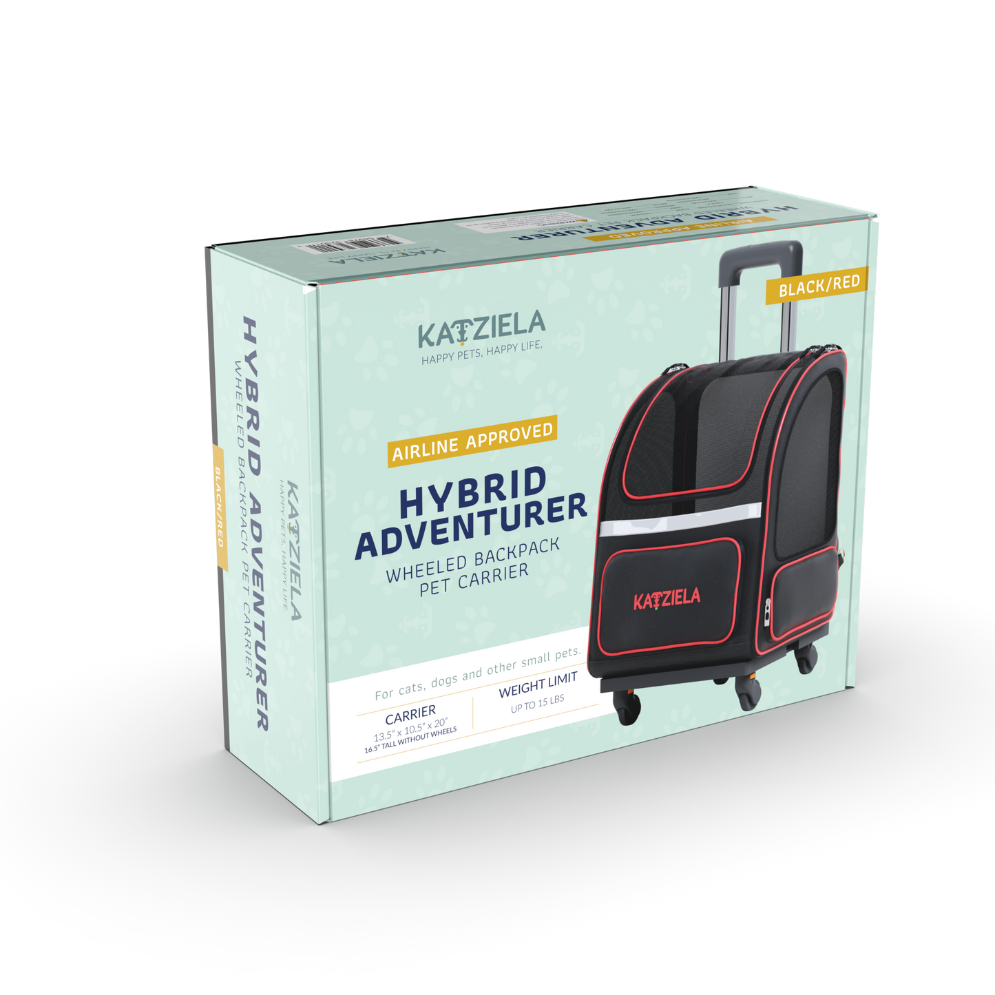 Hybrid Adventurer Pet Backpack With Wheels - 2 Options
