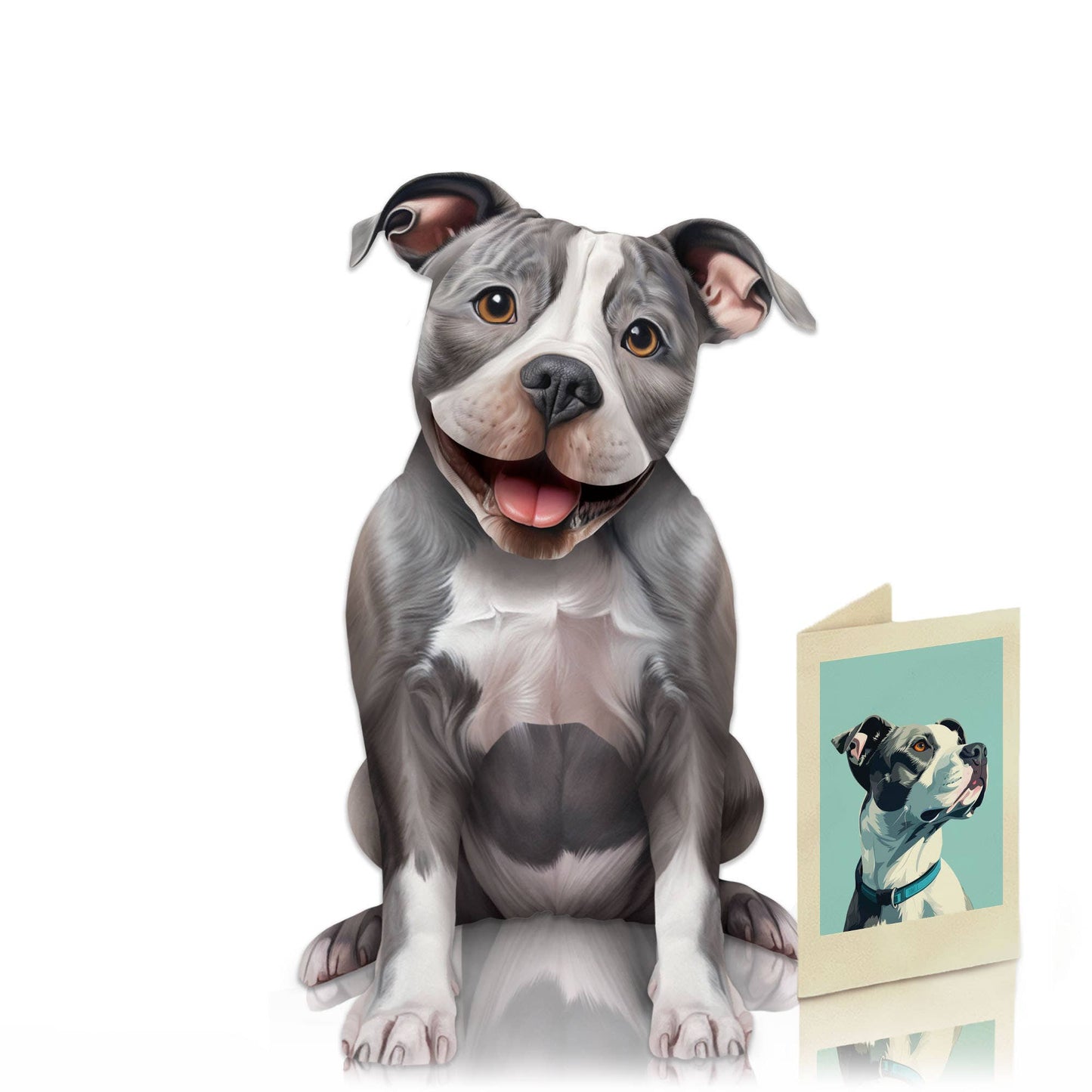 Gray Pitbull 1ct