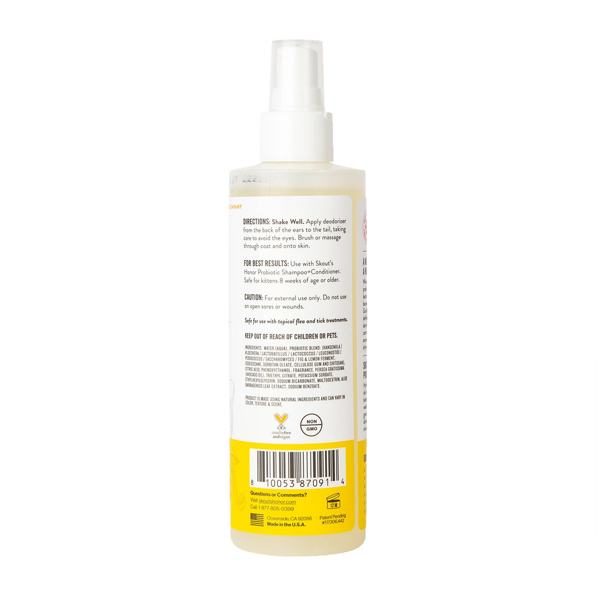 Skout's Honor Cat Probiotic Deodorizer Honeysuckle 8oz