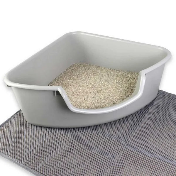 Pioneer Smart Cat Corner Litter Box- Gray