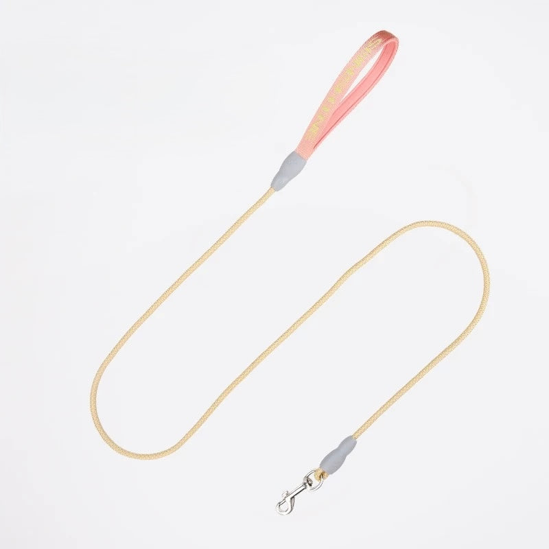 Anti-tangling 4.9 FT Rope Leash, Pink