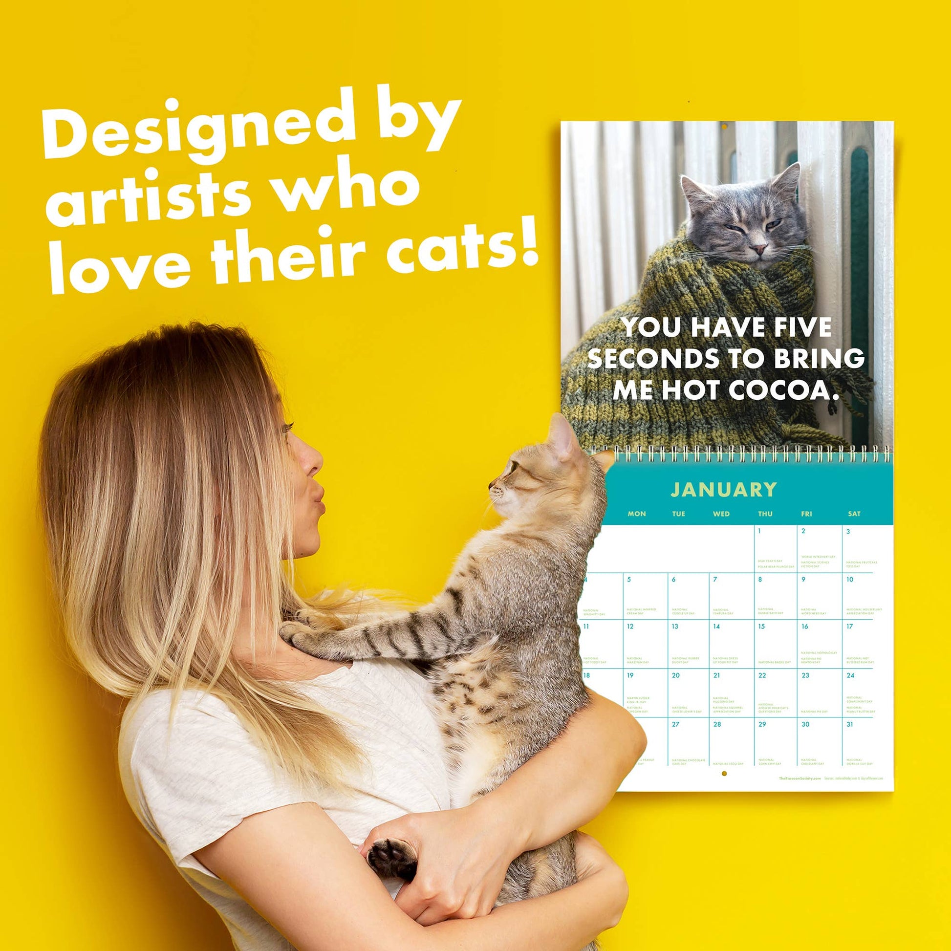 The Raccoon Society - 2026 Pissed Off Cats Calendar