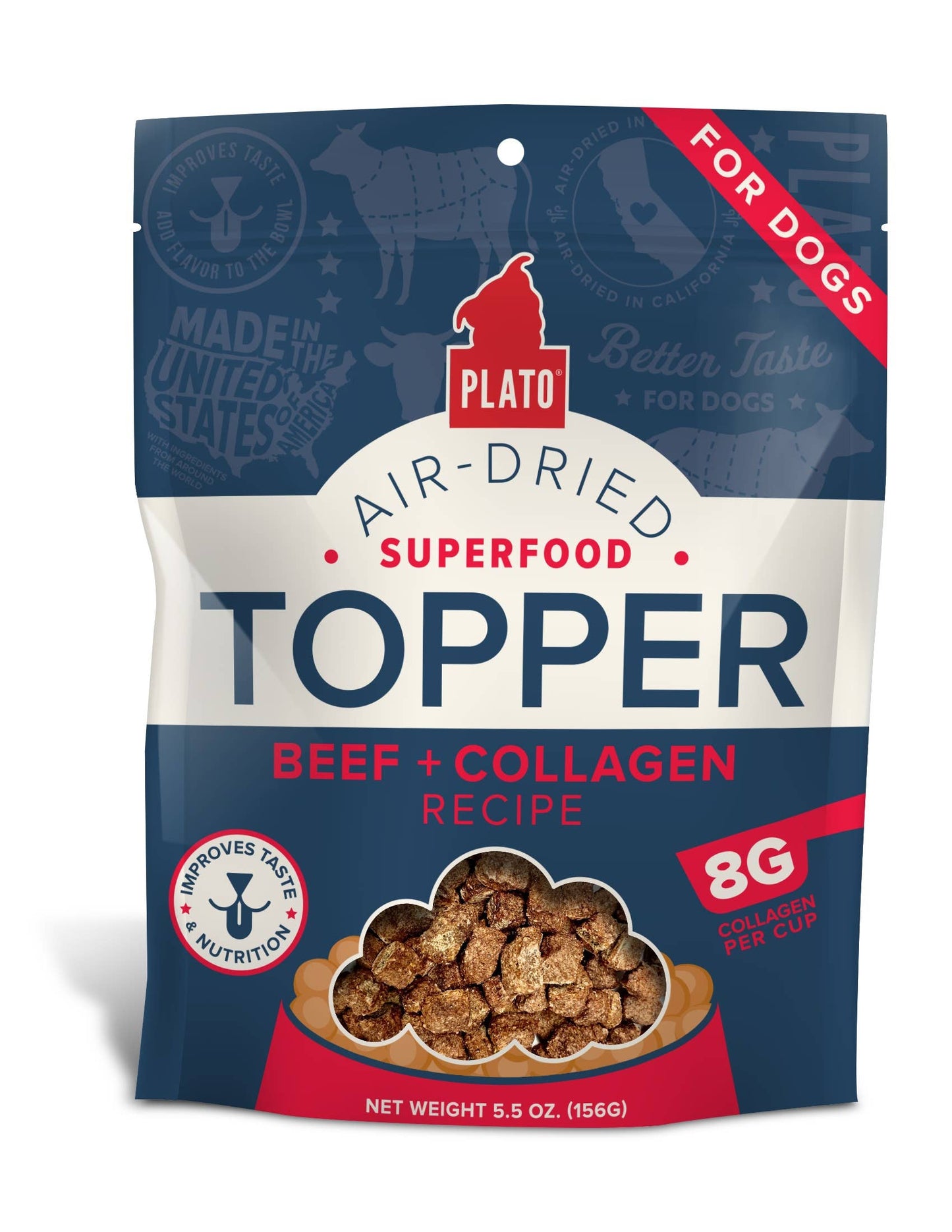 Plato Food Topper Beef & Collagen Recipe 5.5oz