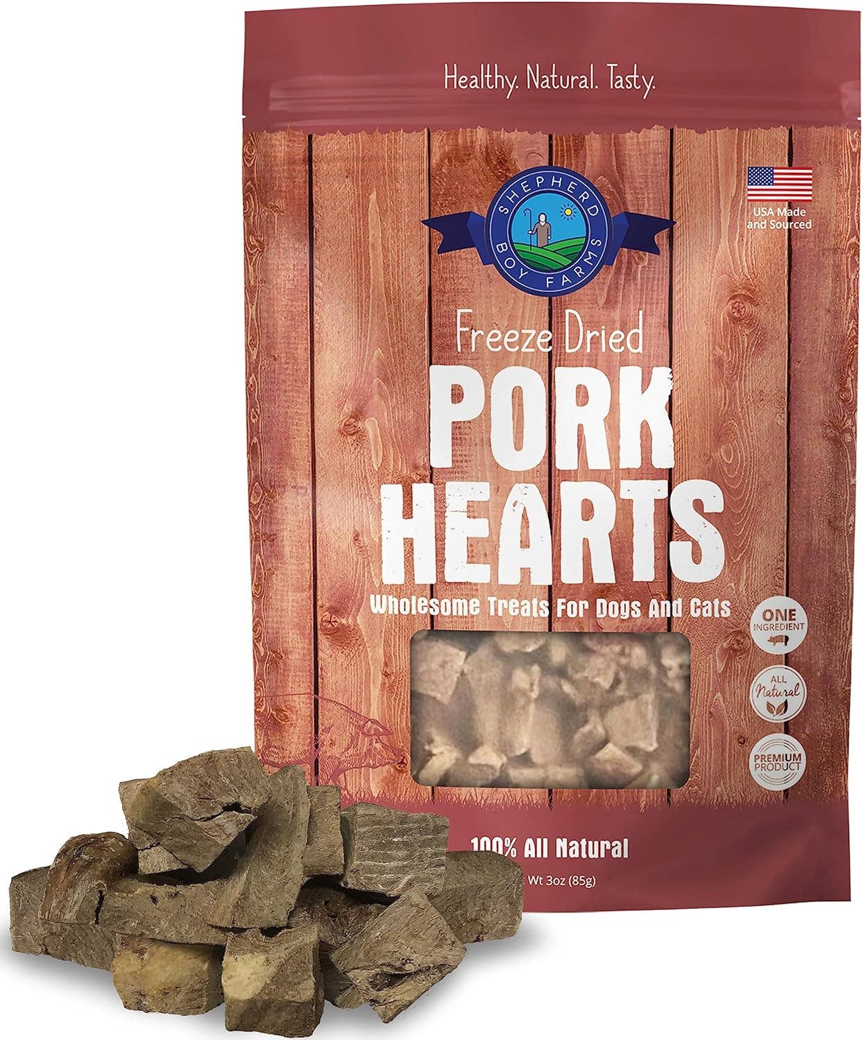 Freeze Dried Pork Heart Treats