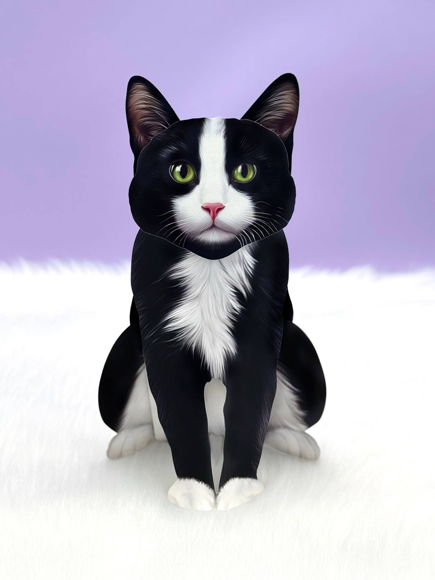 Tuxedo Cat (1 Pop-up Greeting Card)