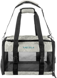 Airline Approved Quilited Companion Cat & Dog Carrier Gray