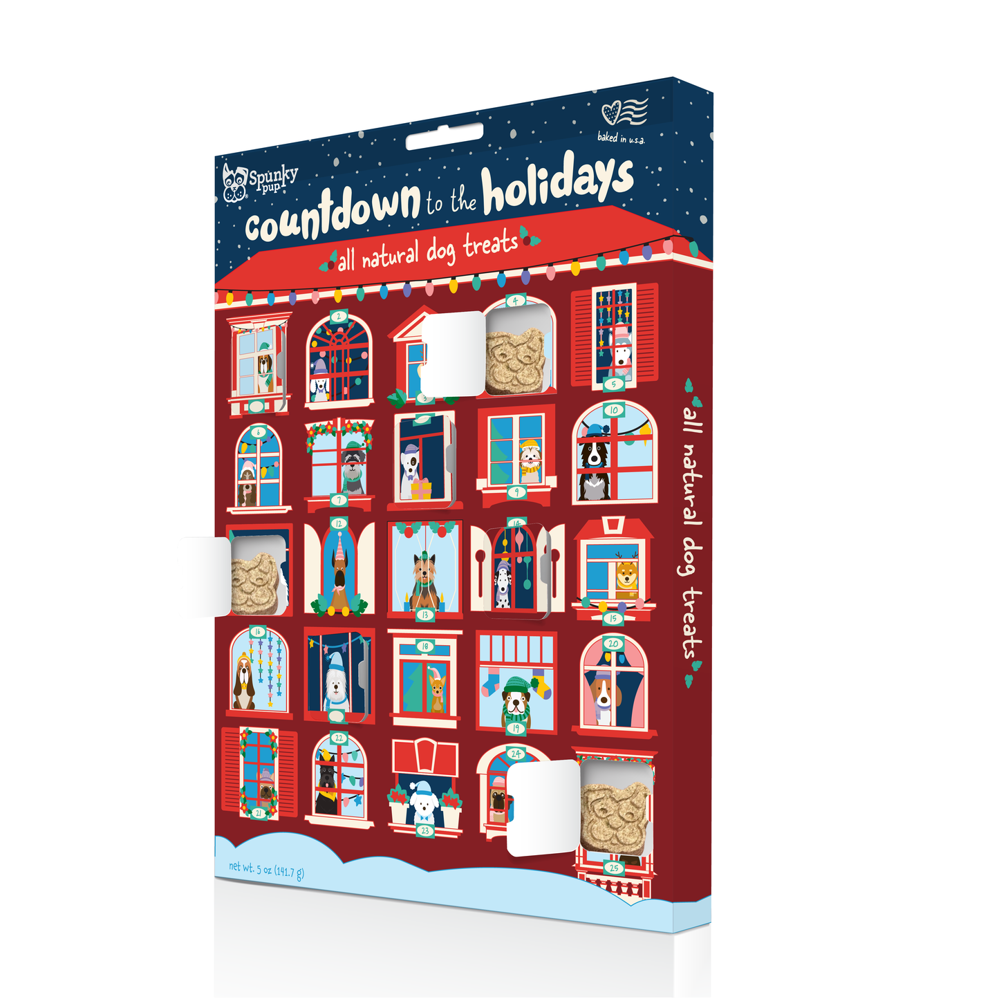 Spunky Pup - Advent Calendar - 25 Days of Dog Treats - Holiday