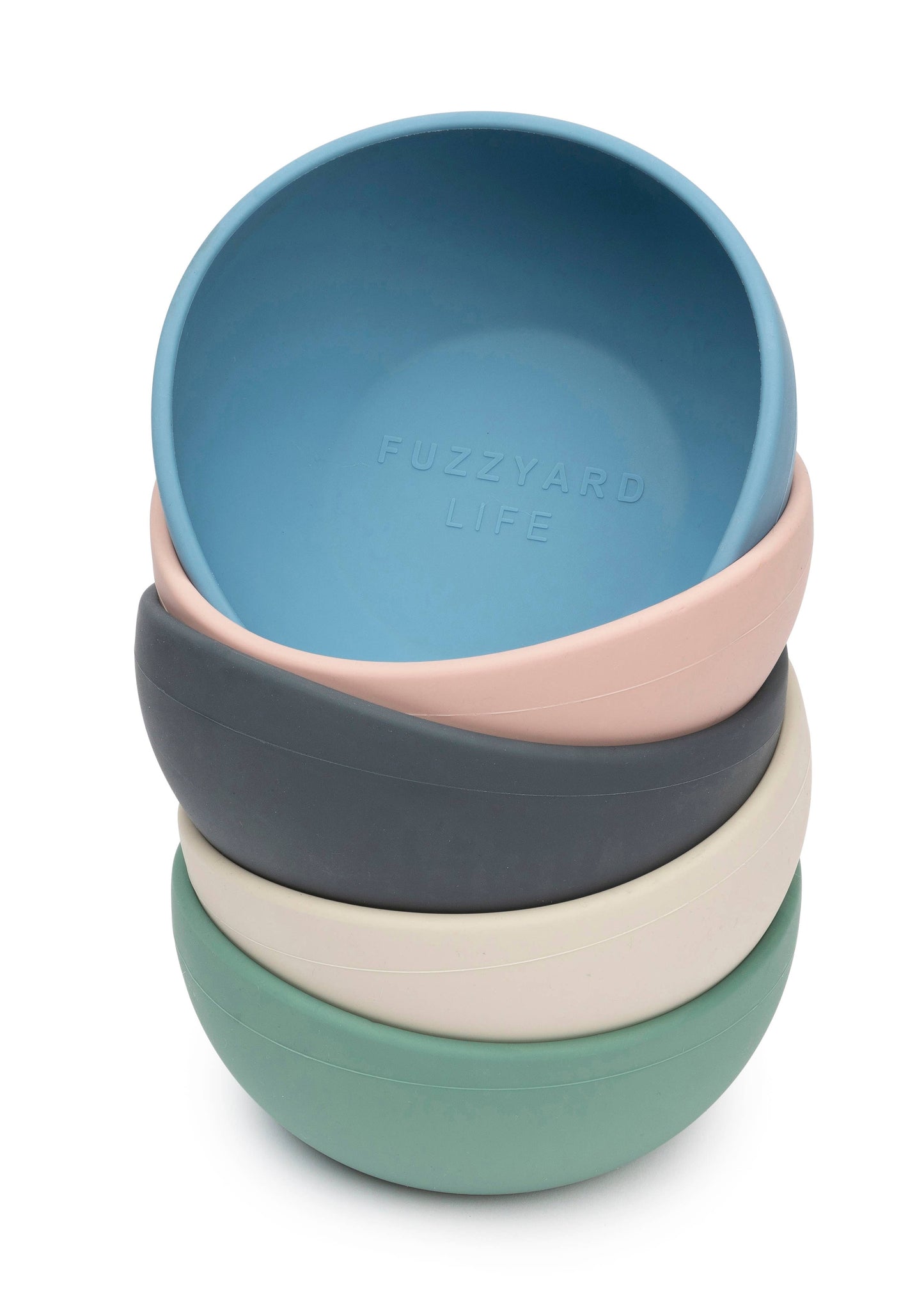 FuzzYard Life Silicone Bowl - Slate Grey S