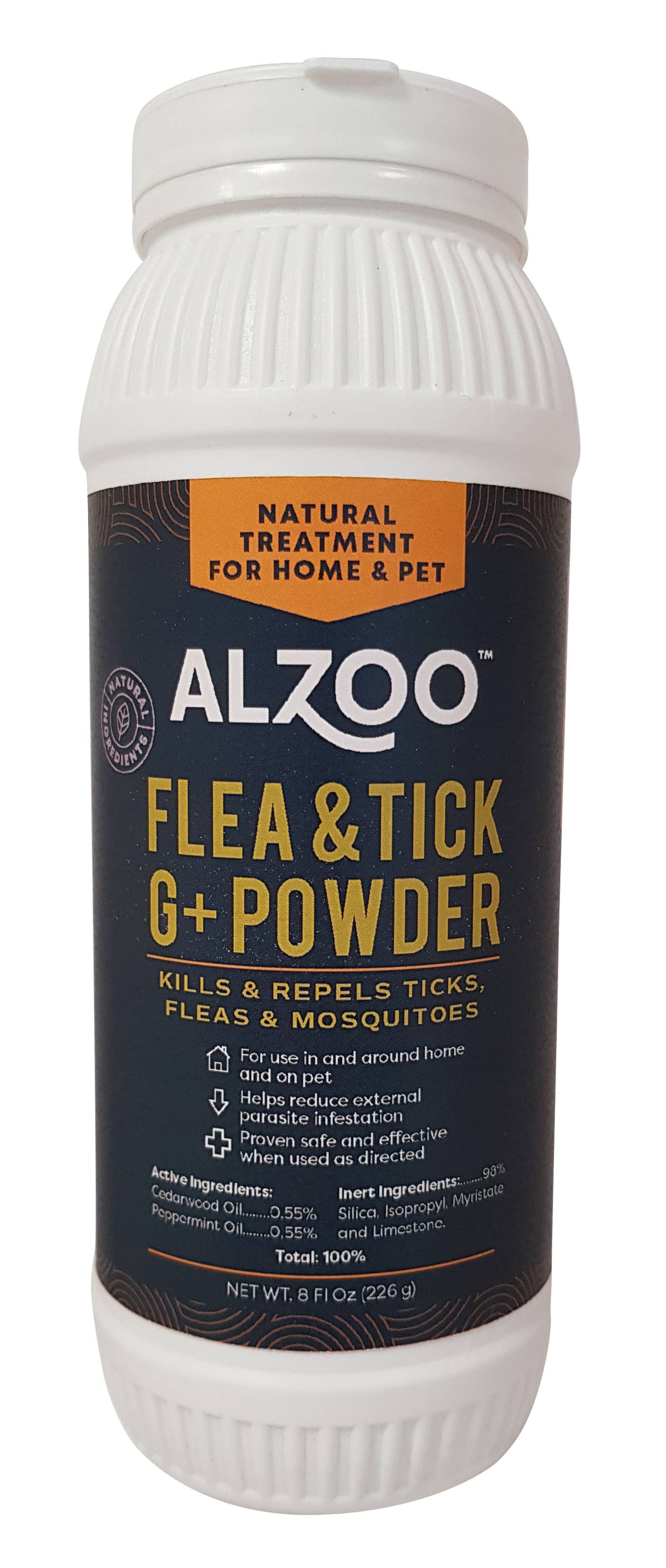 ALZOO Plant-Based Flea & Tick Environment Powder