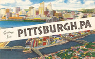 Magnet WP-151 Greetings from Pittsburgh, Pennsylvania