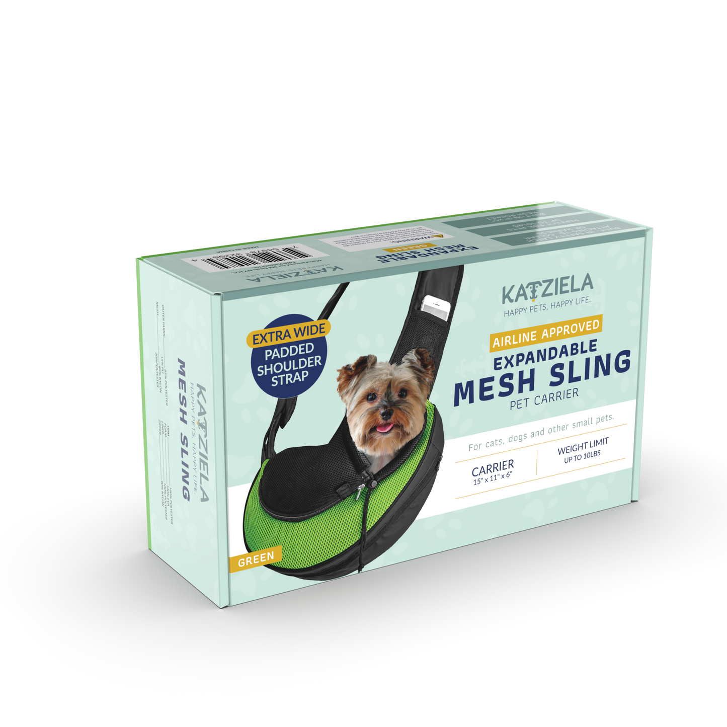 Pet Carrier Expandable Sling For Small Dogs And Cats