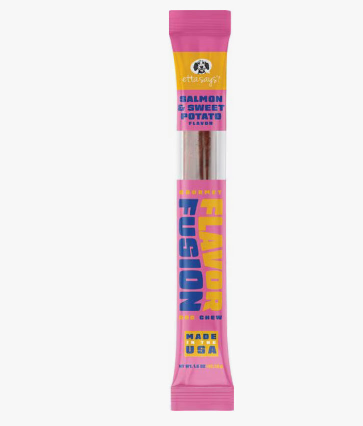 Etta Says! Fusion Gourmet Adult Salmon & Sweet Potato Flavor Natural Dog Chew Treat