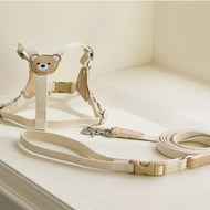 Bear Harness + Leash Set, Brown