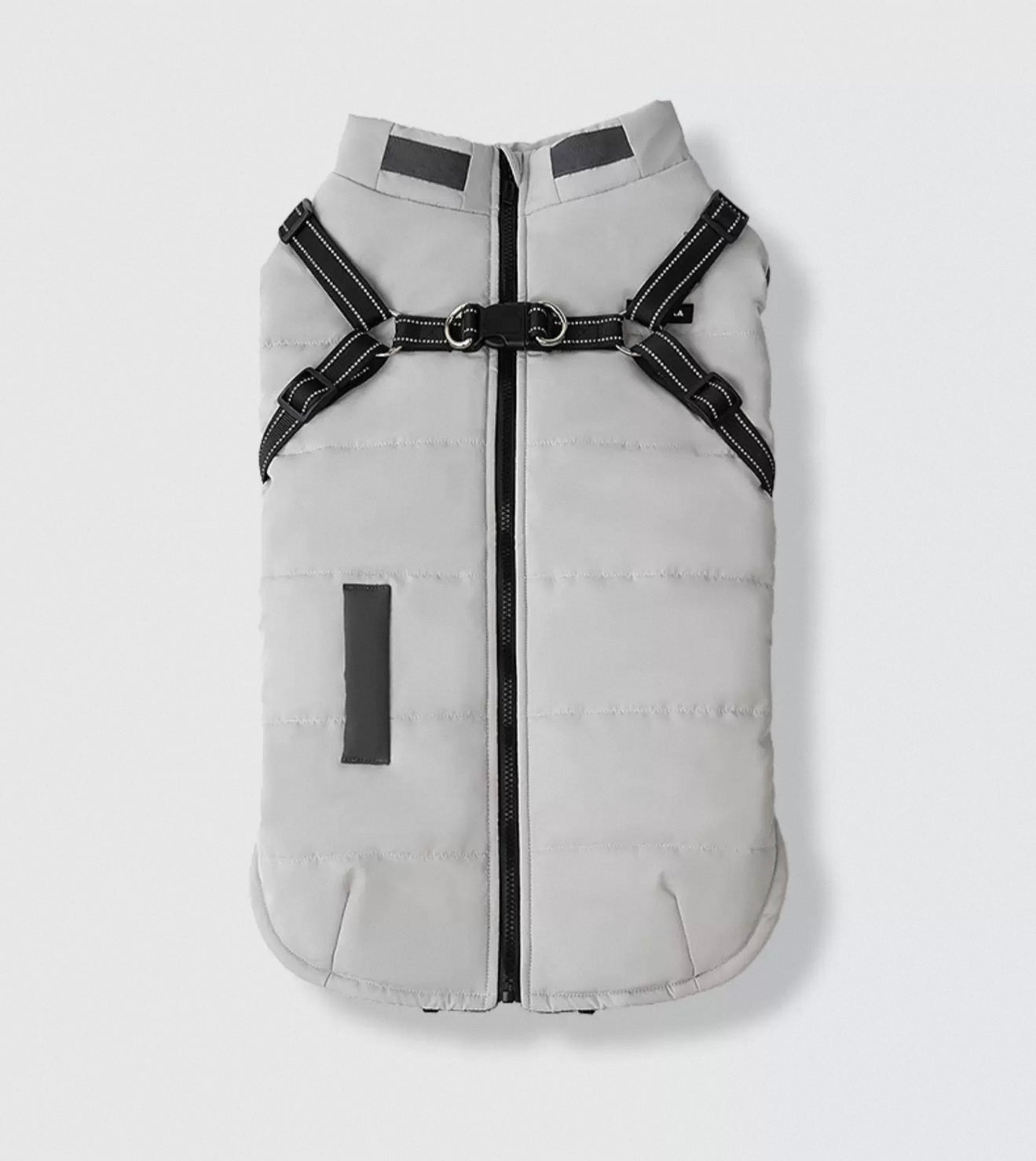 Puffer Coat with an Integrated popocola Harness for dogs