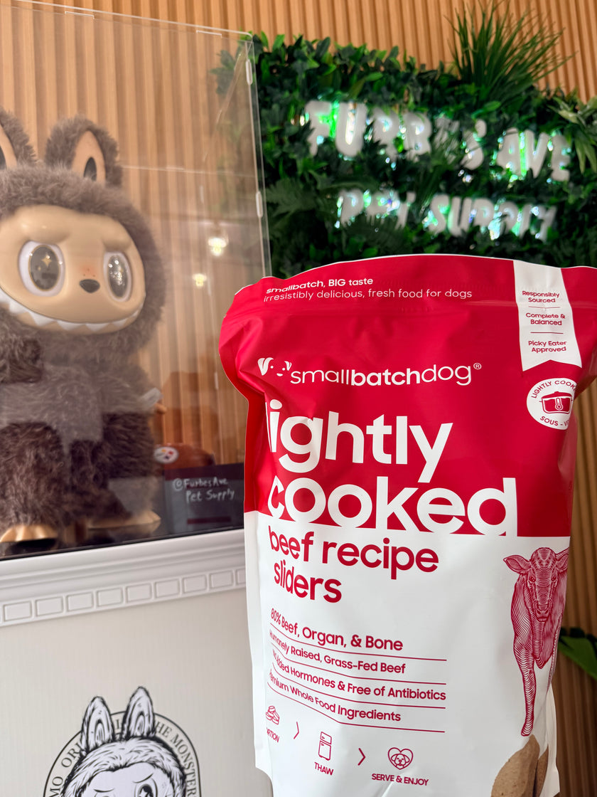 Frozen (local pickup and local delivery only) Smallbatch Dog Lightly Cooked Beef Batch 2 lb, Frozen