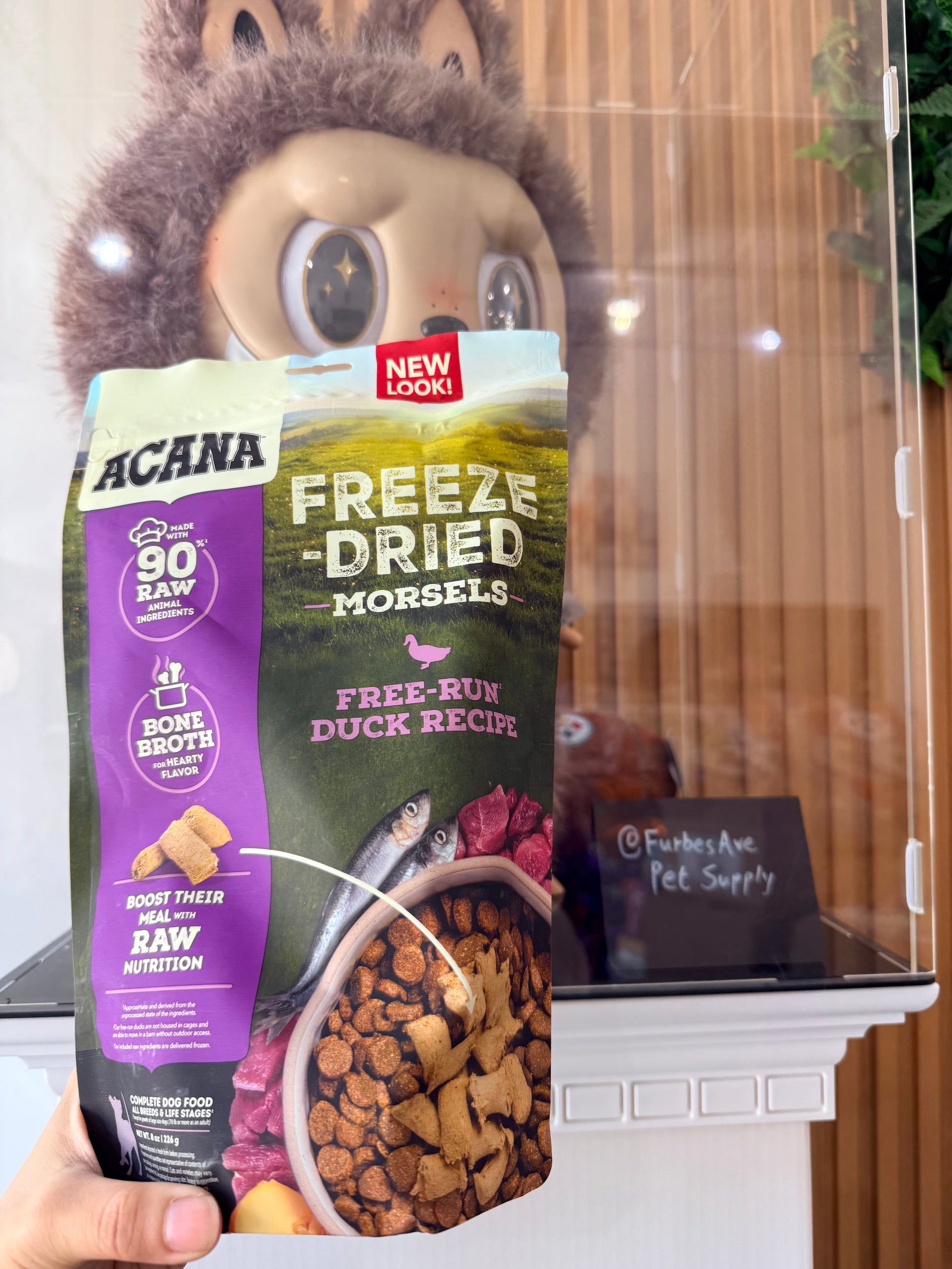 Acana Free-Run Duck Morsels Grain-Free High-Protein Freeze-Dried Dog Food & Topper, 8-oz bag