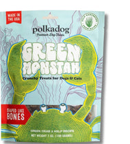 Polkadog Green Monster Dog Treats - Green Crab & Kelp Recipe