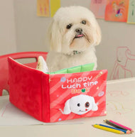 Interactive Dog Snuffle Book - Red Happy Lunch Time (Difficulty Level 1)