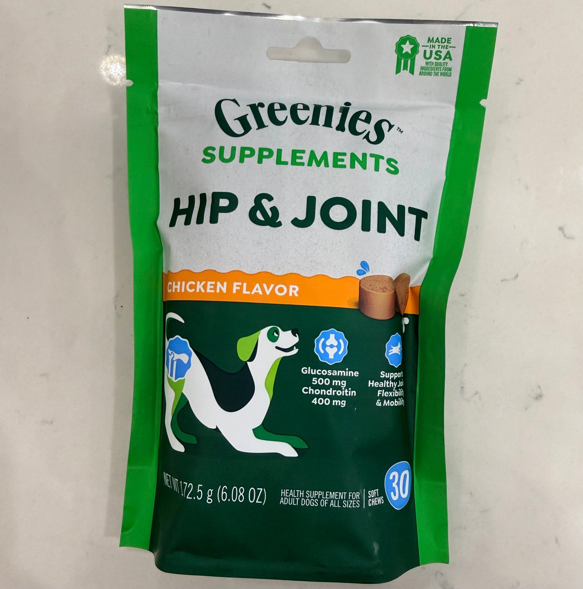 Greenies Hip & Joint Supplements Chicken Flavor Soft Chews