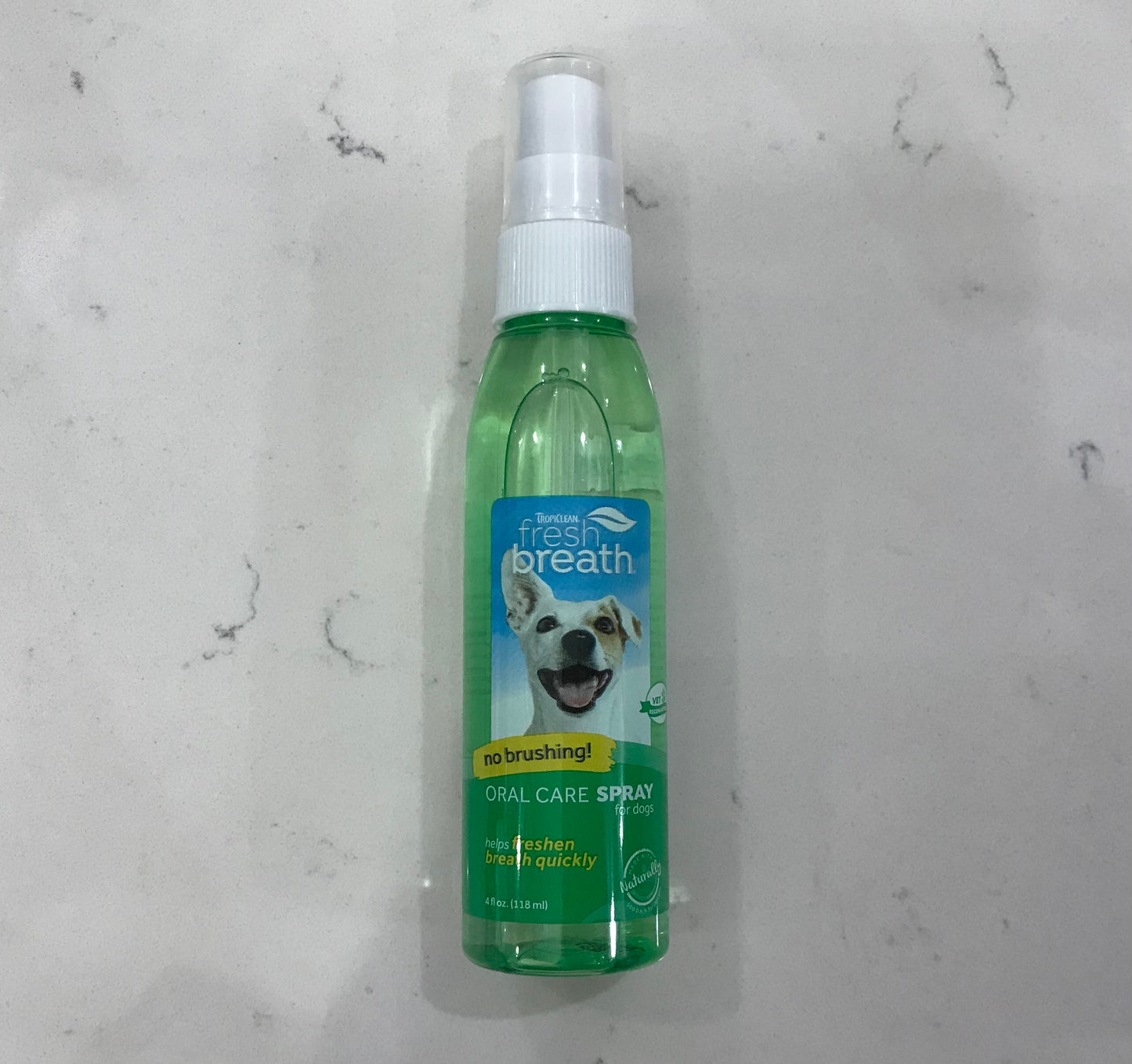 4 oz. Tropiclean Fresh Breath No Brushing Clean Teeth Oral Care Gel For Dogs