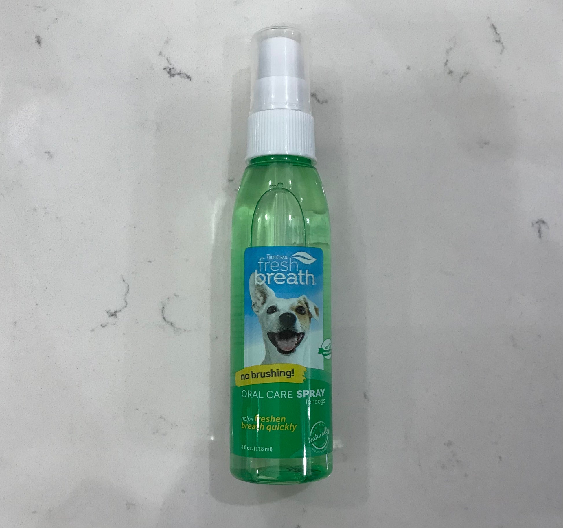4 oz. Tropiclean Fresh Breath No Brushing Clean Teeth Oral Care Gel For Dogs