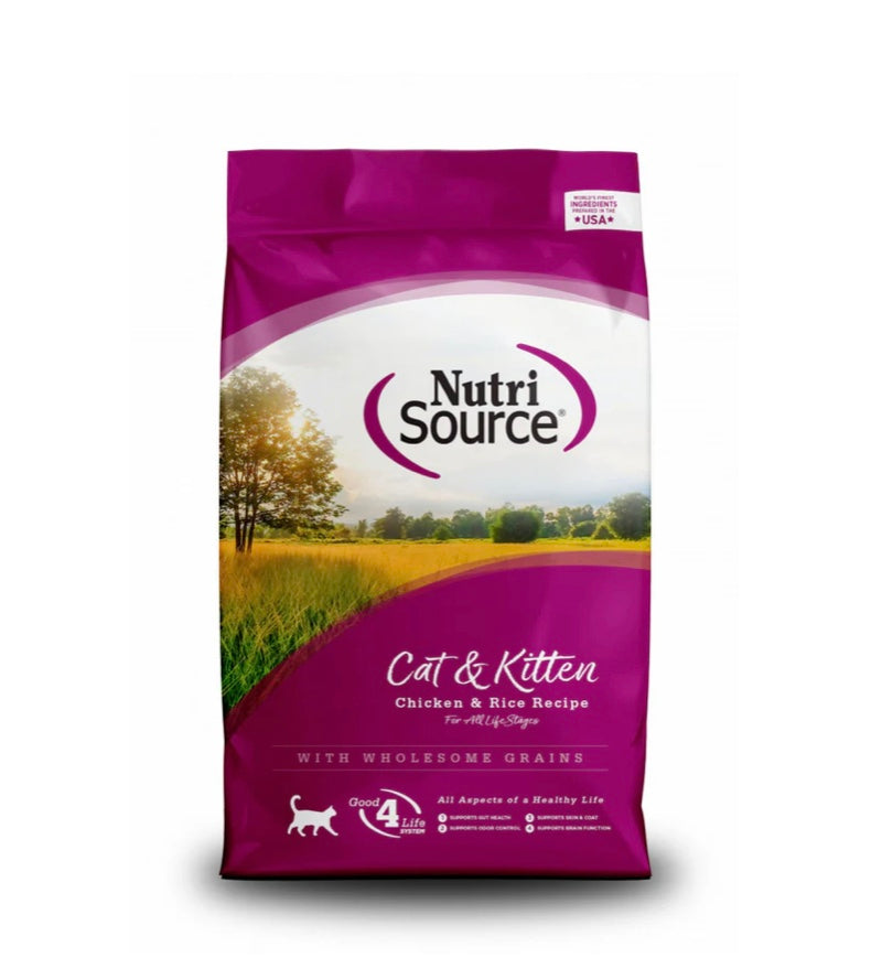 1.5LB NutriSource Cat & Kitten Chicken & Rice Dry Cat Food