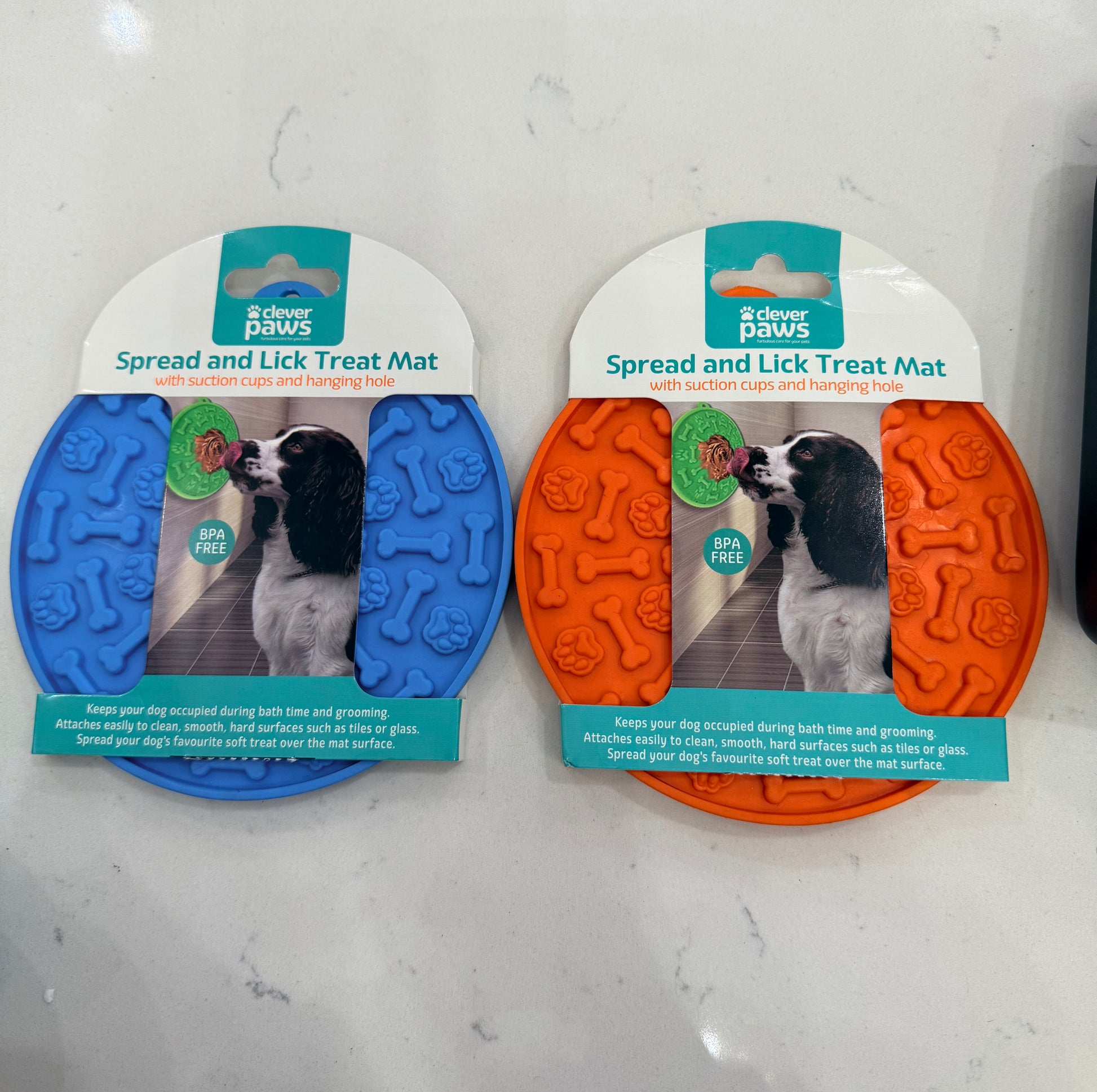 Clever Paws Lick Treat Mat with suction cups and hanging hole 1ct