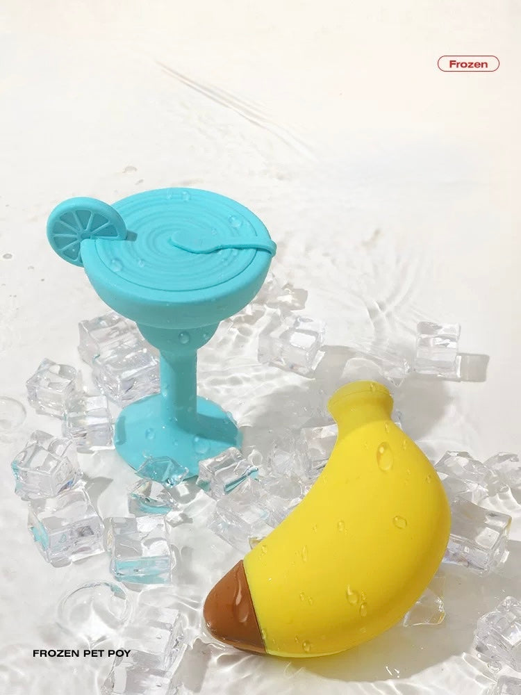 Banana/cocktail dog toy