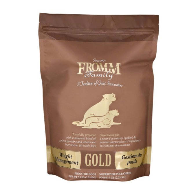 Fromm Gold Weight Management Dry Dog Food - Supports Healthy Weight, Digestion & Lean Muscle - 5 lbs Bag