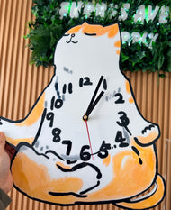 Cat Wall Clock - Zen Cat