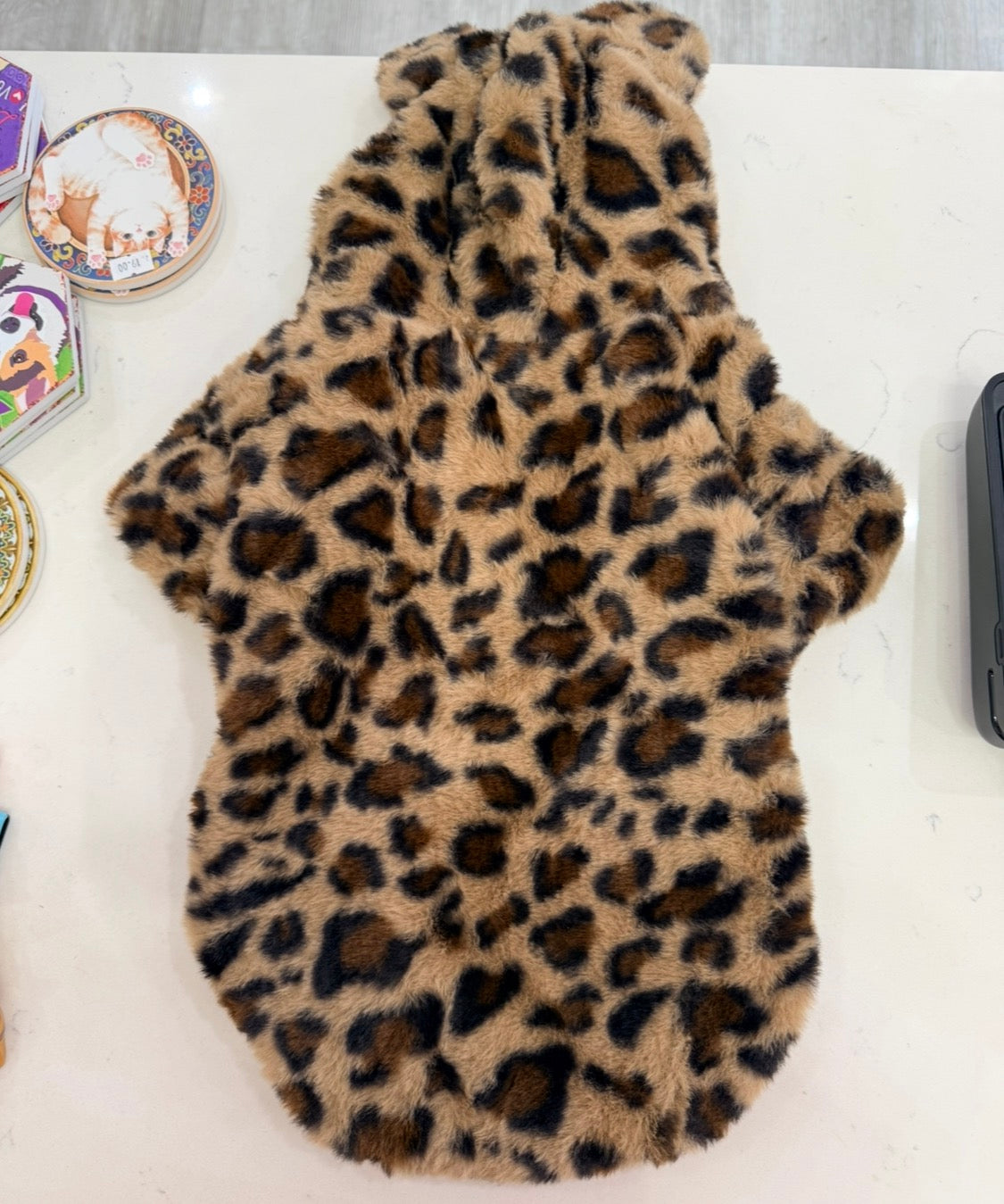 Leopard Trendy Luxury Pet Winter Coat