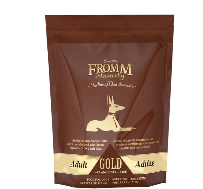 Fromm Gold Ancient Grains Adult Dry Dog Food – Supports Digestion, Lean Muscle & Complete Nutrition – 5 lbs Bag