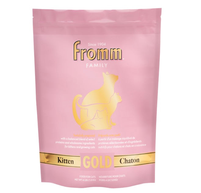 Fromm Gold Dry Cat Food - Kitten with Chicken 4 Lbs - Premium Cat Food for Kittens & Pregnant or Nursing Cats