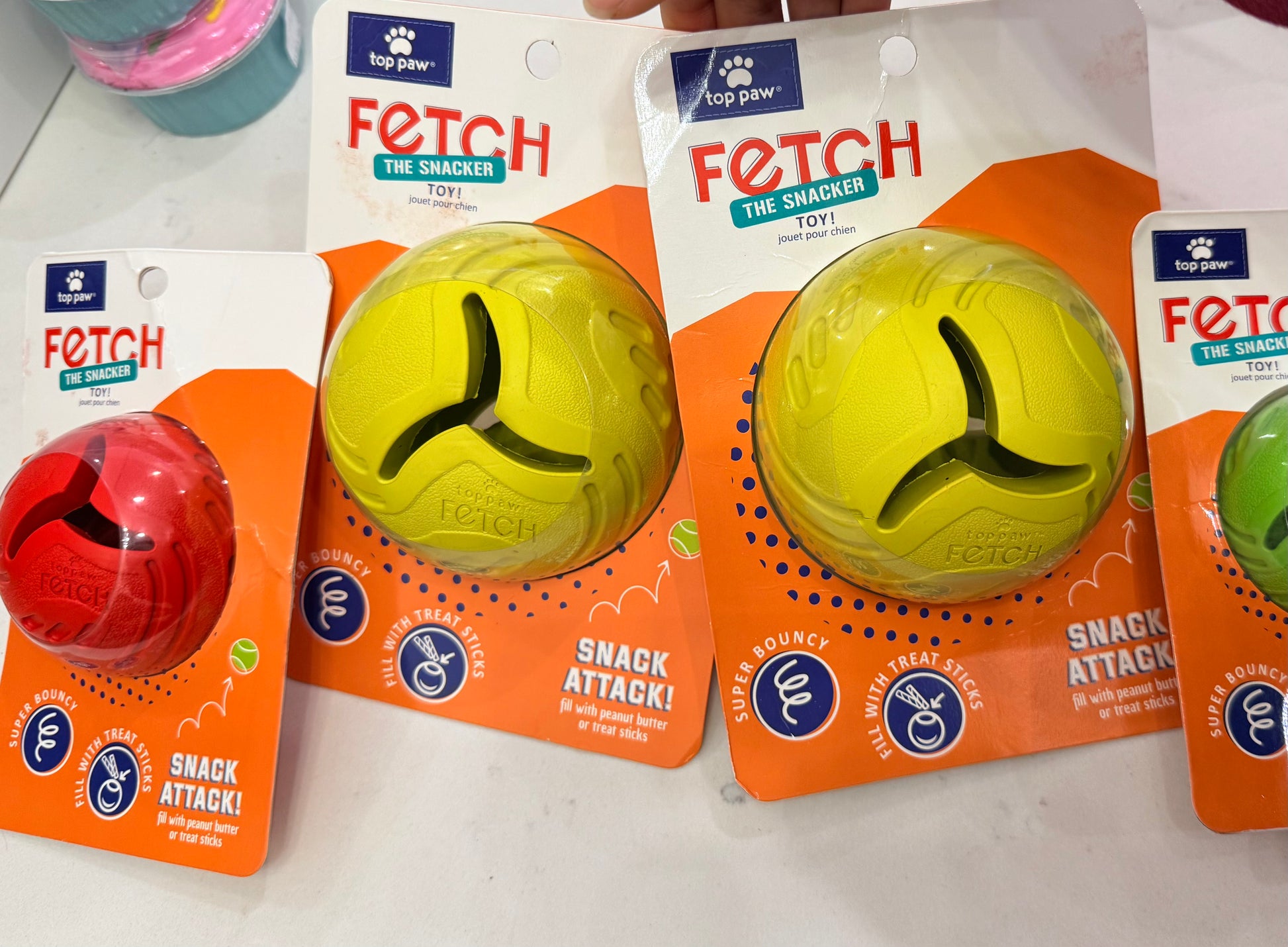 Fetch Snacker Dog Super Bouncy Ball