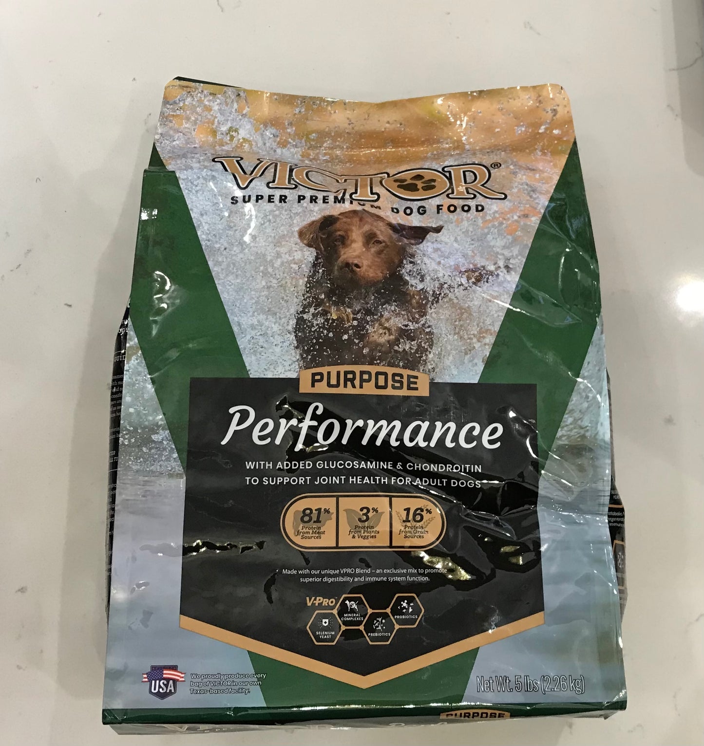 5 LB VICTOR Performance Active High Protein Hip & Joint Support Adult Dry Dog Food