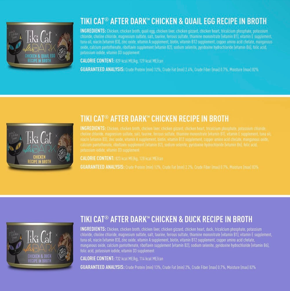 Tiki Cat After Dark Grain-free Wet Cat Food, 5.5 oz