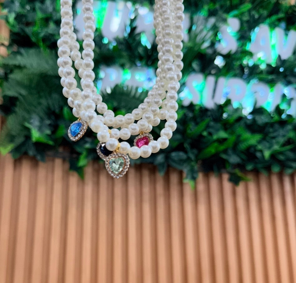 Sparkling Heart Necklace for dogs and cats