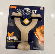 Nylabone Gourmet Style Strong Chew Toy Chicken Flavor Large Dog Toy up to 50LBS