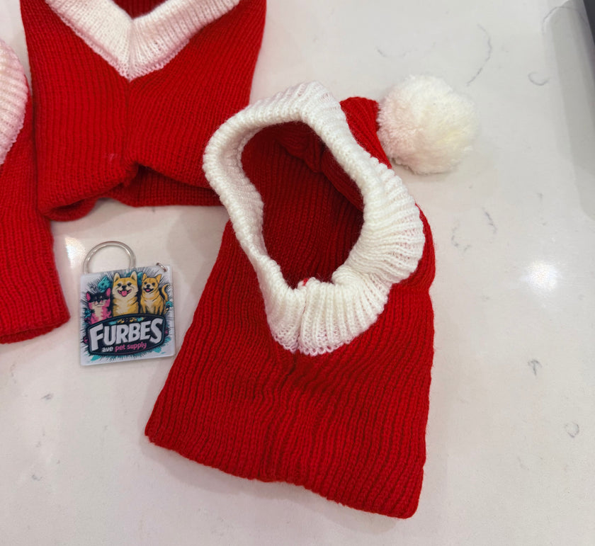 Red Christmas hat for pets