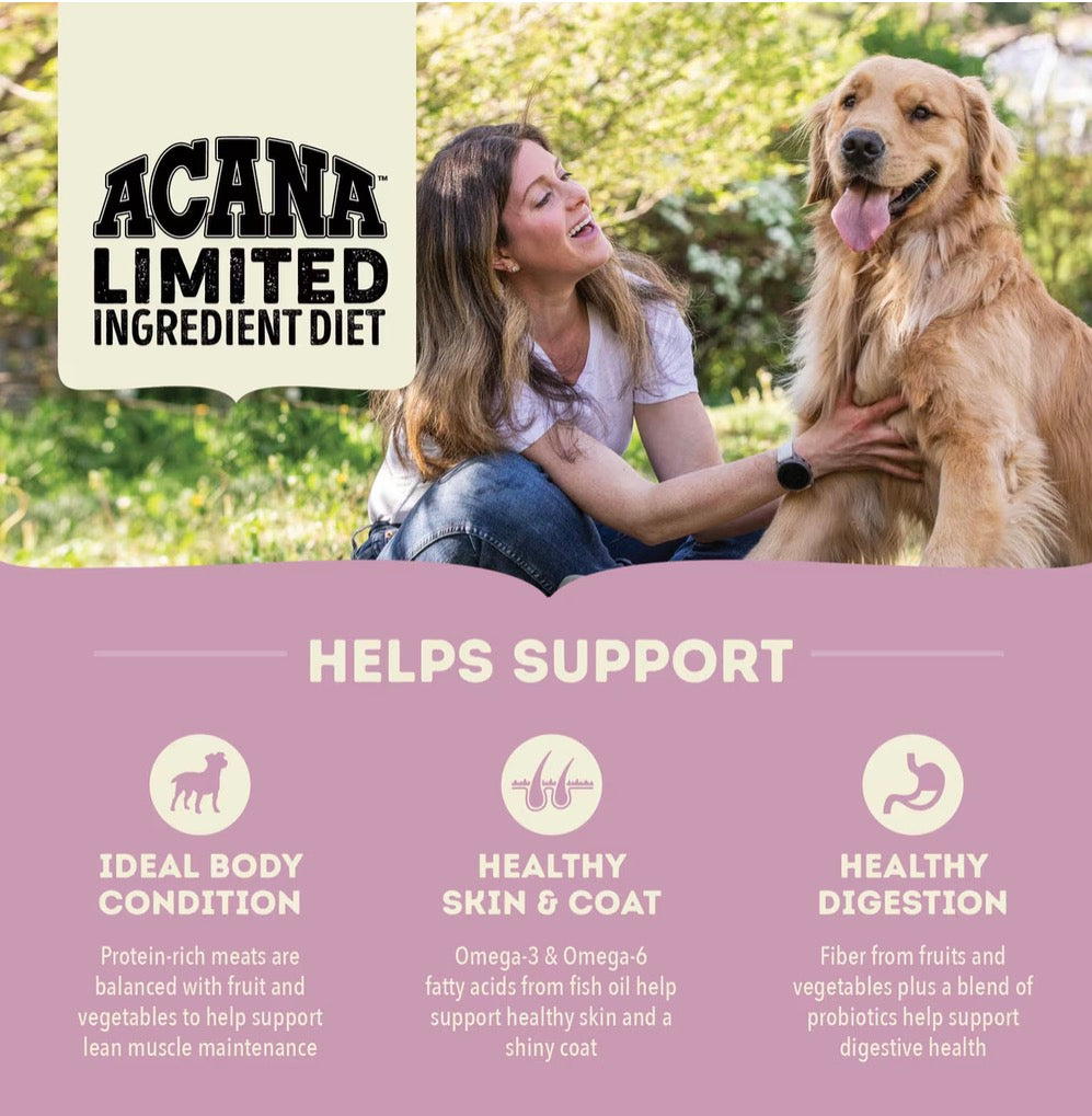 ACANA Singles Limited Ingredient Lamb & Apple Grain-Free High-Protein Dry Dog Food, 4.5-lb bag