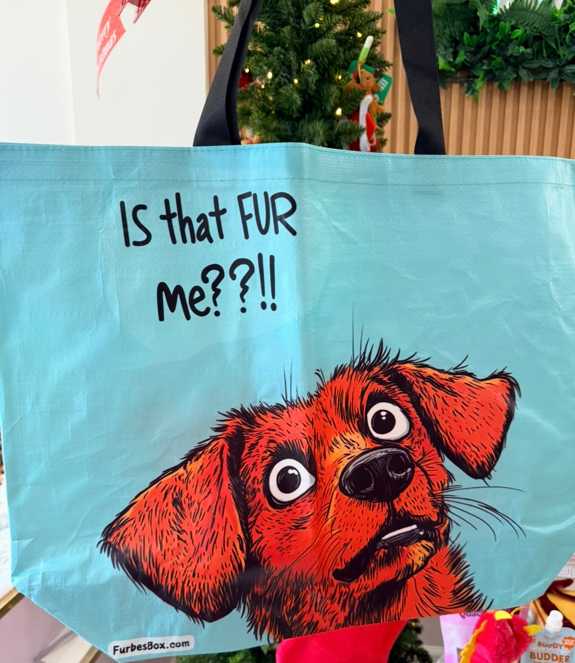 Large Furbes Reusable Tote Shopping Bag