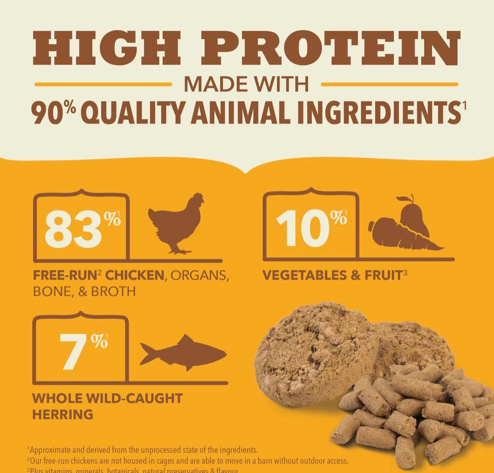 Acana Free-Run Chicken Morsels Grain-Free High-Protein Freeze-Dried Dog Food & Topper, 8-oz bag