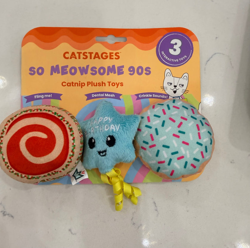 Catstages So Meowsome 90s Catnip Plush Toys