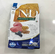 3.3 LB Farmina Natural And Delicious Lamb And Blueberry Low-Grain Formula Dry Cat Food
