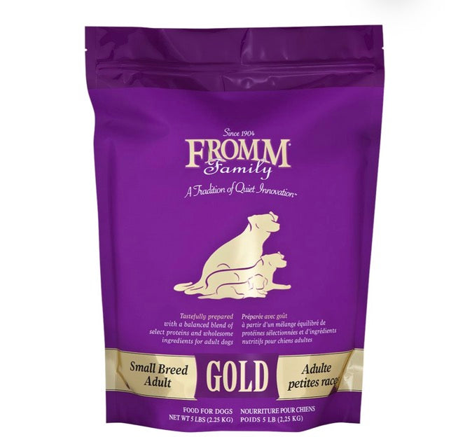 Fromm Gold Small Breed Adult Dry Dog Food - Supports Digestion, Lean Muscle & Complete Nutrition - 5 lbs Bag