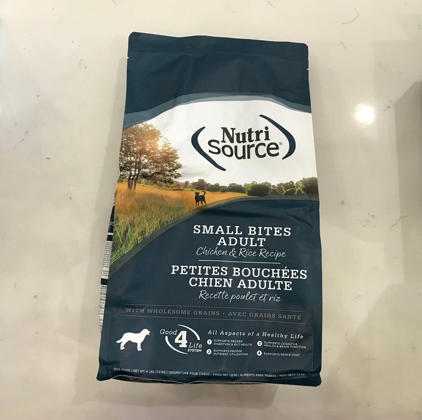 4 LB NutriSource Small Bites Adult Chicken & Rice Recipe Dry Dog Food