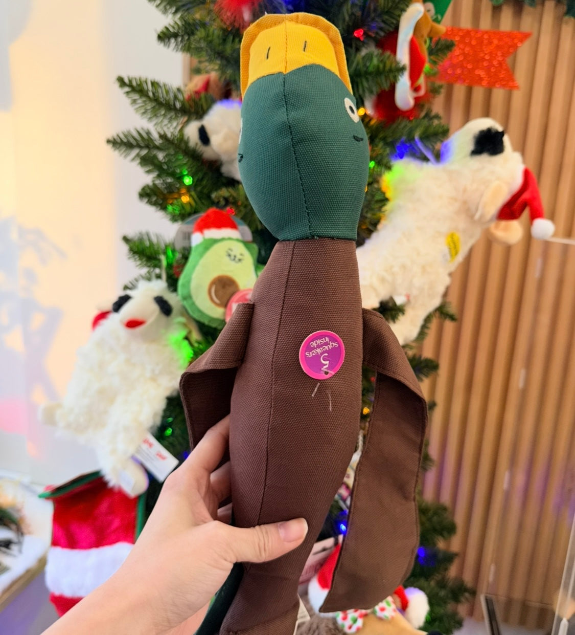 Goose Duck Squeaky Dog Toy