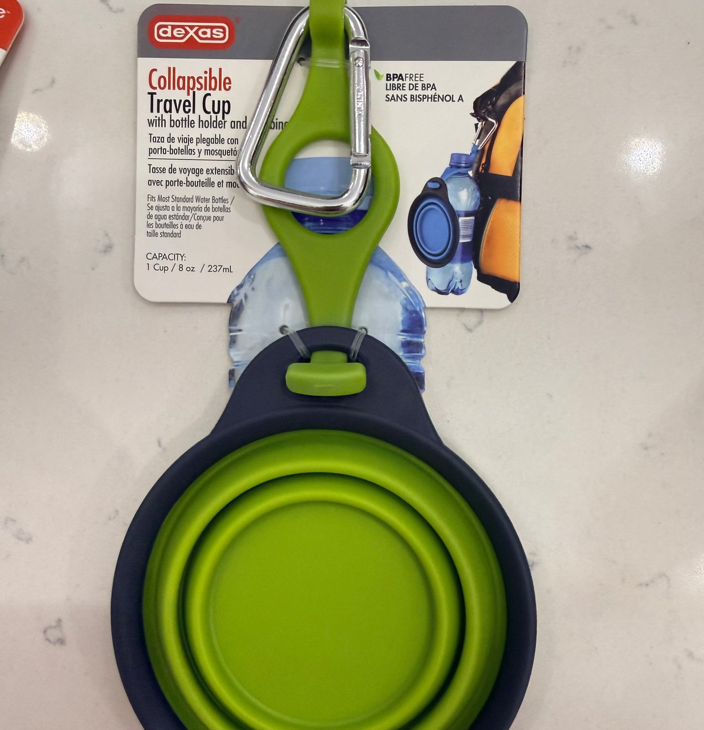 Dexas Collapsible Travel Cup 1 Cup Capacity