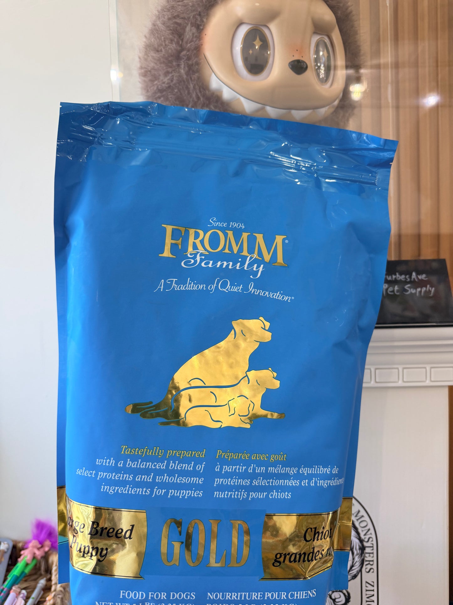 Fromm Gold Large Breed Puppy Dry Dog Food - Supports Growth, Digestion & Lean Muscle - 5 lbs Bag